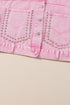 Rivet Studded Pocketed Denim Jacket